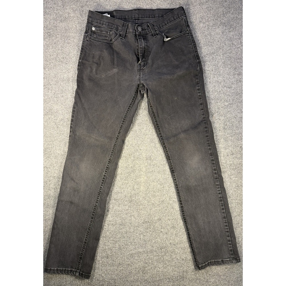 Levis 541 Mens Black Denim Striaght Jeans Size 31x32 Waist 100% Cotton